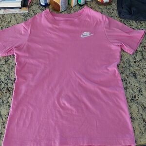 Nike Fuchsia Tee with White Logo